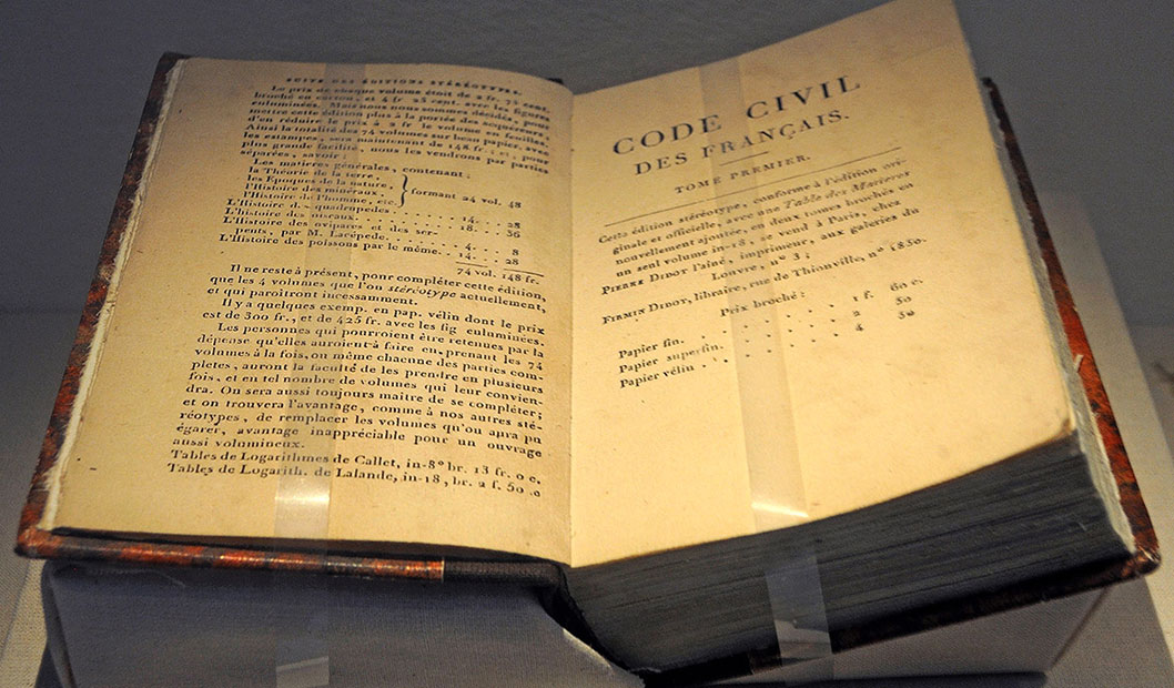 The civil code gave post-revolutionary France its first coherent set of laws concerning property, colonial affairs, the family and individual rights.