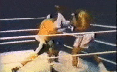 Scene from The forgotten story of … the Rocky Marciano v Muhammad Ali Super Fight.