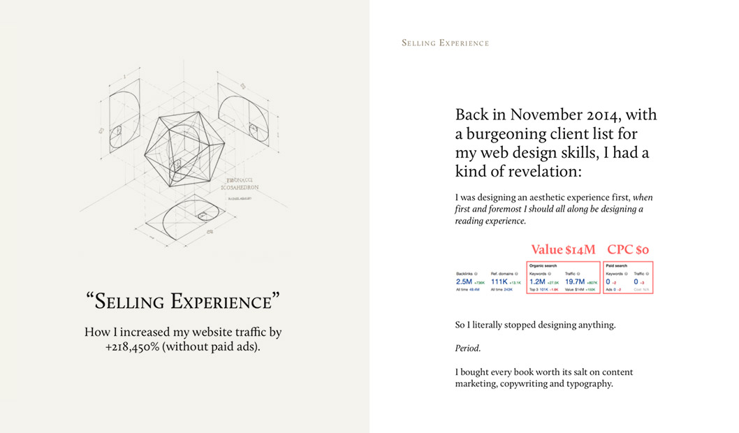 Back in November 2014, with a burgeoning client list for my web design skills, I had a kind of revelation ..  https://anartfulsciene.com/